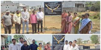 *शहरातील प्रभाग क्रमांक ३ मध्ये सिमेंट काँक्रीट रस्ता व नाली बांधकामाचे भूमिपूजन उत्साहात