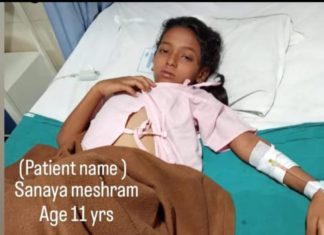 “माझ्या लेकीला वाचवा हो…!” मृत्यूशी झुंज देणाऱ्या 12 वर्षीय सनाया मेश्रामसाठी एका गरीब बापाची समाजाला आर्त हाक…