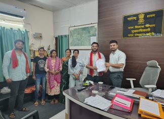 अहेरी प्रभाग ४ मध्ये अपूर्ण रस्ता; भाकपाने दिला आंदोलनाचा इशारा