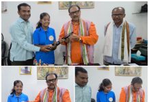 *राष्ट्रीय स्पर्धेत पात्र ठरलेल्या अनन्याने घेतली आ. डॉ.धर्मराव बाबा आत्राम यांची भेट*