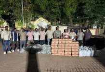 गडचिरोली पोलीसांनी केला अवैध दारु व चारचाकी वाहनासह एकूण 14,87,200/- रुपयांचा मुद्देमाल जप्त