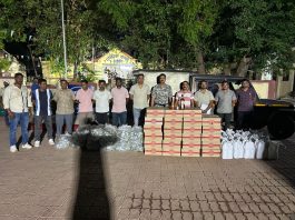 गडचिरोली पोलीसांनी केला अवैध दारु व चारचाकी वाहनासह एकूण 14,87,200/- रुपयांचा मुद्देमाल जप्त