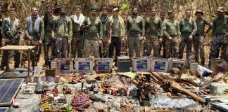 माओवाद्यांचा शस्त्रास्त्र निर्मिती कारखाना गडचिरोली पोलीस व नारायणपूर (छ.ग.) पोलीसांकडून नष्ट