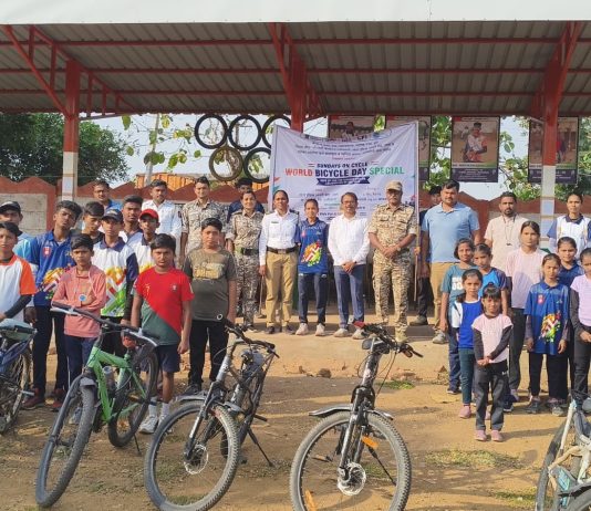 वर्ल्ड बायसिकल डे निमित्त गडचिरोलीत ‘संडे ऑन सायकल’ रॅली उत्साहात
