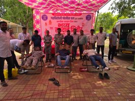 गडचिरोली पोलीस दलामार्फत पोलीस दादालोरा खिडकीच्या माध्यमातून ‘प्रोजेक्ट उडान’ अंतर्गत जागतिक रक्तदाता दिनानिमित्त रक्तदान शिबिराचे आयोजन